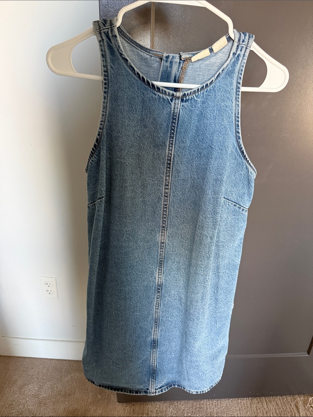 Levi's Light Blue Denim Pinafore Dress